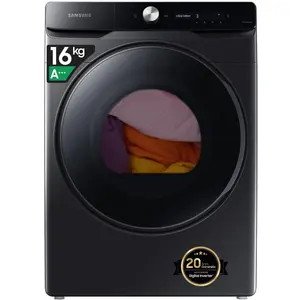 Samsung DV16DG8600BVU3, Freistehend, Frontlader, Wärmepumpe, Schwarz, ... günstig