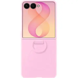 Samsung Galaxy Z Flip8 Backcover aus Silikon mit Magnet Lila