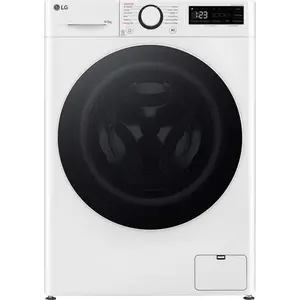 LG D2R5S09TSWW, Frontlader, Freistehend, Weiß, Links, Schwarz, Transpa...