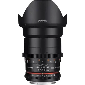 Samyang 35mm T1.5 VDSLR II Canon EF (Canon EF, Vollformat), Objektiv, Schwarz
