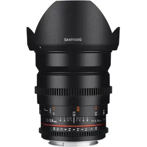 Samyang 24mm T1.5 VDSLR II Sony E-Mount (Sony E, Vollformat), Objektiv, Schwarz