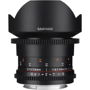 Samyang 14mm T3.1 VDSLR II MFT (Micro Four Thirds, Vollformat), Objekt...