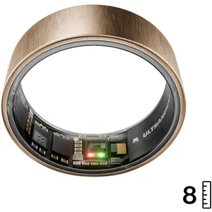Ultrahuman Ring AIR (Grösse 8) (8, Brushed Rose Gold, Rose Gold), Smart Ring, Rosa, Gold
