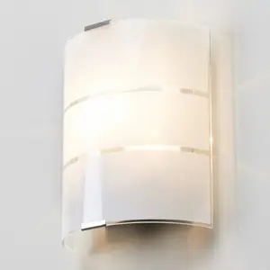 Lindby Wandleuchte Vincenzo, 21 cm hoch, weiß, Glas, E14 günstig