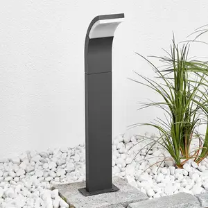 Lucande LED-Wegelampe Timm, 60 cm, anthrazit, Metall, IP54