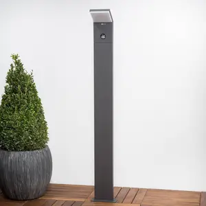 Lucande LED-Wegeleuchte Nevio, Sensor, 100cm, anthrazit