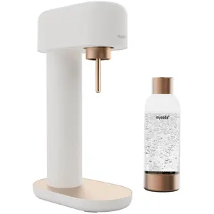 Mysoda Ruby 2 Design- Wassersprudler (White/Copper) mit 1L Flasche