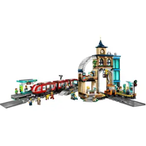 LEGO City Bahnhof und Straßenbahn Set 60469 + 60423
