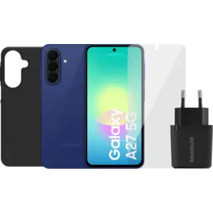 Samsung Galaxy A27 128GB Blau 5G + Komplettes Zubehörset