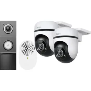 TP-Link Tapo C500 Doppelpack + D235 Smart Battery + Wired Doorbell