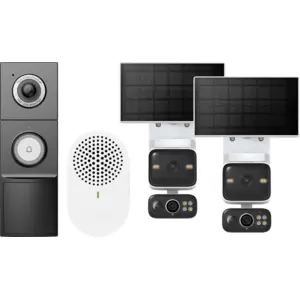 TP-Link Tapo C645D Solar Kit Doppelpack + D235 Smart Battery + Wired D...
