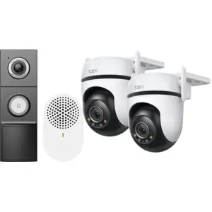 TP-Link Tapo C520WS Doppelpack + D235 Smart Battery + Wired Doorbell günstig