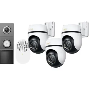 TP-Link Tapo C530WS 3er-Pack + D235 Smart Battery + Wired Doorbell