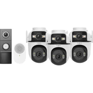 TP-Link Tapo C545D 3er-Pack + D235 Smart Battery + Wired Doorbell