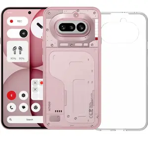 Nothing Phone (4a) 256GB Rosa 5G + BlueBuilt Backcover Transparent