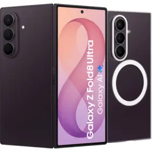Samsung Galaxy Z Fold8 Ultra 256GB Lila 5G + Carbon Backcover mit Magnet Schwarz
