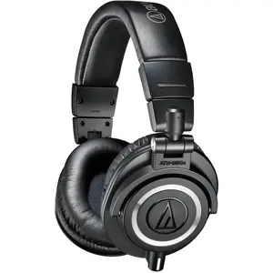 Audio-Technica ATH-M50x (Keine Geräuschunterdrückung, Kabelgebunden), Kopfhörer, Schwarz