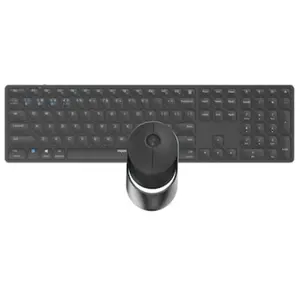 Rapoo Kabelloses Multi-Mode-Deskset "9850M" - grau - QWERTZ (deutsches)-Layout