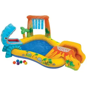 Aufblasbarer Jurassic Pool für Kinder Intex 249x191x109 cm günstig