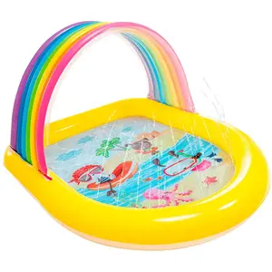 Intex Regenbogenkinder Mit Baldachin Und Sprinklerpool 130 x 147 x 86 ... günstig