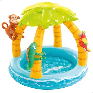Intex Tropischer Aufblasbarer Pool Mit Sonnensegel Gepolstertem Boden ... günstig