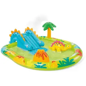 Aufblasbarer Pool kleiner Dino für Kinder Intex 191x152x58 cm günstig