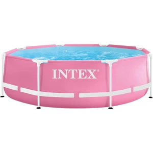 INTEX 28290ND - Pink Metal Frame Pool (244x76cm) Swimmingpool Planschb...