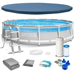 Intex 26722NP, 12706 l, Gerahmter Pool, Kind & Erwachsener, Leiter, Bl...