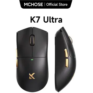 Mchose K7 Ultra Lightweight Wireless - Gaming Mus - Optisk - 5 knapper - Hvid (Kabellos), Maus, Weiss