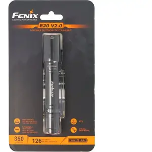 Fenix, Taschenlampe, E20 V2.0 (12.70 cm, 350 lm)