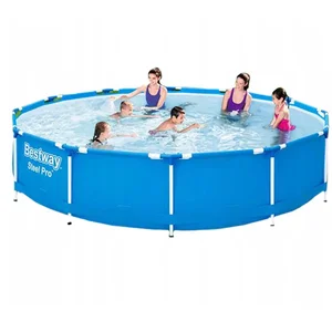 Bestway Steel Pro 56706, 6473 l, Gerahmter Pool, Blau, 21 kg