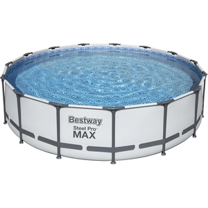 Bestway 56488 Steel Pro Max Ø457x107cm Runder Rohrpool Blau,Grau 14970...