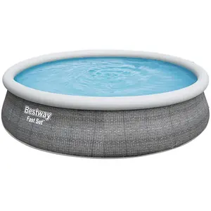 Bestway Fast Set Rattan 457x107 Cm Runder Aufblasbarer Pool 12362 Lite... günstig