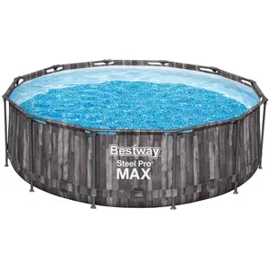 Bestway Steel Pro Max Ø 366x100 Cm Stahl Runder Aufstellpool Blau 9150... günstig