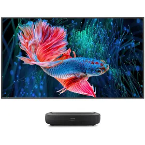 Hisense 120L9HA Ultrakurzdistanz Projektor mit Leinwand, 3000 ANSI Lumen, DLP, UHD 4K (3840x2160), 1000:1, 16:9, 2540 - 3048 mm (100 - 120") günstig