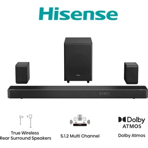 Hisense AX512H Soundbar: 5.1.2-Kanal Dolby Atmos System mit kabellosem... günstig