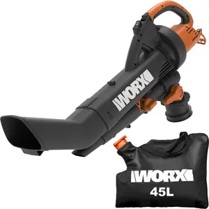 WORX WG505E Trivac Laubbläser & Laubsauger 3000 W, inkl. 45L Fangsack