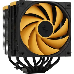 Deepcool AK620 ZERO DARK ZORIA (160 mm), CPU Kühler, Schwarz, Gelb