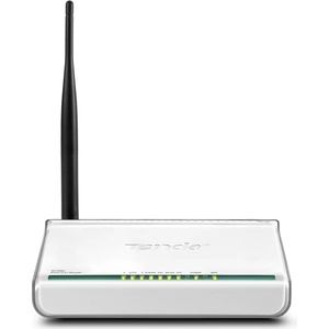 Tenda W150D, Wi-Fi 4 (802.11n), Ethernet/LAN, ADSL2+, Weiß
