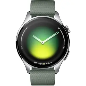 XIAOMI Watch 5 Silberne Smartwatch mit grünem Armband günstig