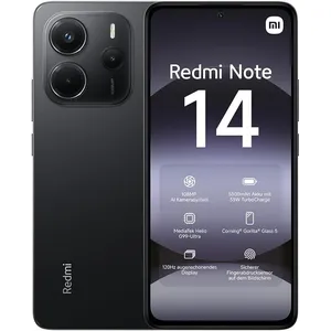 Xiaomi Redmi Note 14 4G Smartphone 8/128GB Schwarz mit Ladegerät