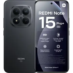 Xiaomi Redmi Note 15 PRO+ 5G Smartphone 8/256GB 6.83" schwarz