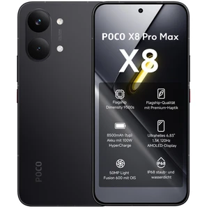 Xiaomi Poco X8 Pro Max Dual Sim - Black - Smartphone - 512 GB