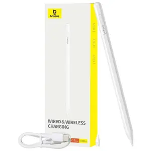 Baseus Active stylus Smooth Writing Series with wireless and cabled charging (White), Stylus, Weiss