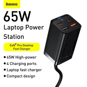 Baseus GaN3 Pro 65W 4-Port USB-C Ladegerät: Ultrakompaktes Netzteil für Smartphone, Tablet & Laptop günstig