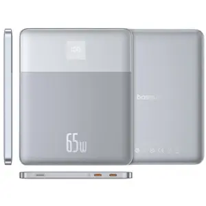 Baseus Blade2, 12000 mAh, Lithium Polymer (LiPo), 65 W, Silber günstig