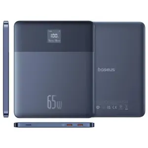 Baseus Blade2, 12000 mAh, Lithium Polymer (LiPo), 65 W, Blau günstig