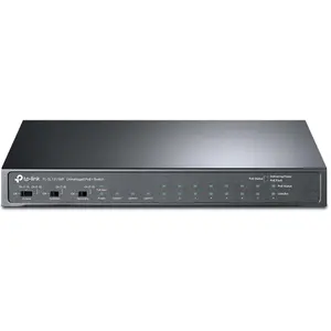 TP-Link TL-SL1311MP Netzwerk-Switch Unmanaged Fast Ethernet (10/100) Power over Ethernet (PoE) (11 Ports), Netzwerk Switch, Schwarz