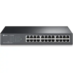 TP-Link TL-SF1024D, Unmanaged, Fast Ethernet (10/100), Vollduplex, Rac...
