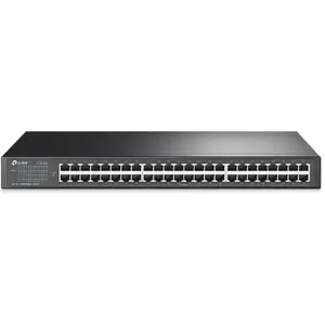 TP-Link TL-SF1048, Unmanaged, Fast Ethernet (10/100), Rack-Einbau, 1U